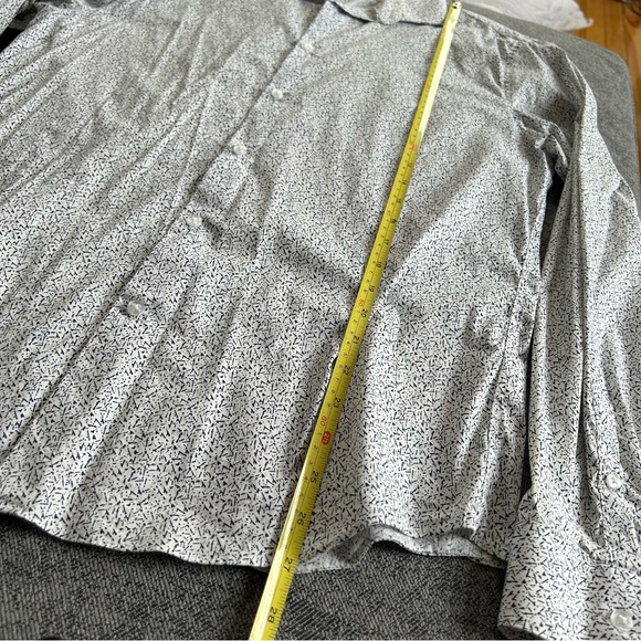 Calvin Klein men’s extreme slim fit, white and blue dress shirt size large - Picture 6 of 9